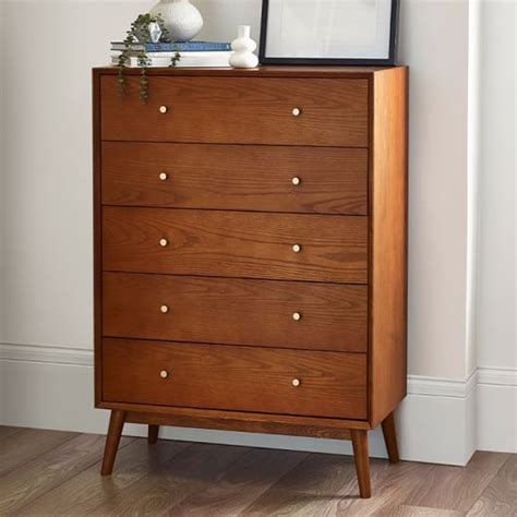 Gilford Wooden Chest Of 5 Drawers In Light Oak Furniture In Fashion