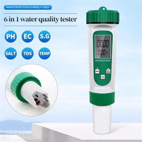 OW 786 Multimetru 6in1 PH EC TDS Salt S G TEMP Meter Pentru Lichide