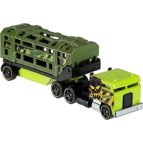 Hot Wheels Track Stars Caged Cargo Vehicle BFM Green And Black Great For Track Ele