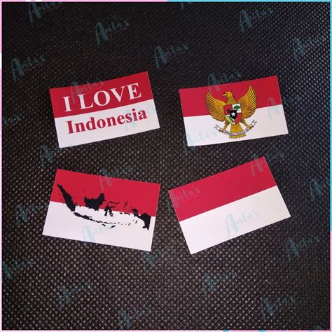 Jual Pc Stiker Bendera Indonesia Sticker Merah Putih Stiker Pipi