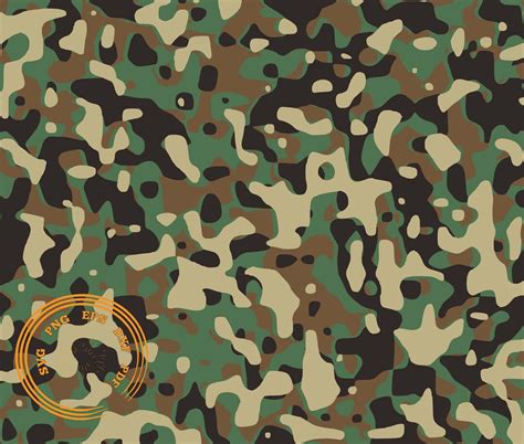 Camouflage Seamless Svg Camouflage Military Patterns Svg Camo Pattern Svg Png Cut File Svg