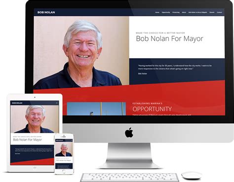 Bob Nolan For Mayor - Monterey Premier Website Portfolio