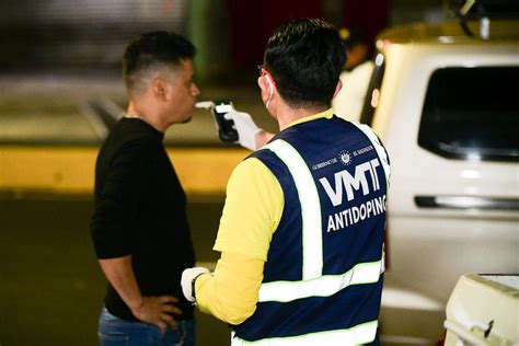 VMT realizó más de siete mil pruebas de alcoholemia solo en siete días