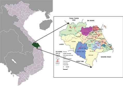 Map of Quang Nam Province (Source: google.nl/image). | Download ...