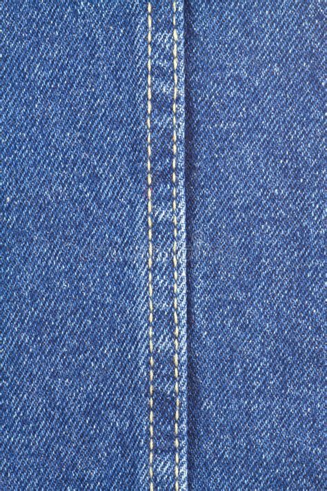 Texture Of Blue Jeans Fabric With Stitch Stock Image Image Of Double