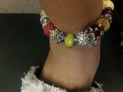 Yellow and Red Pandora Anklet Bracelet - Etsy