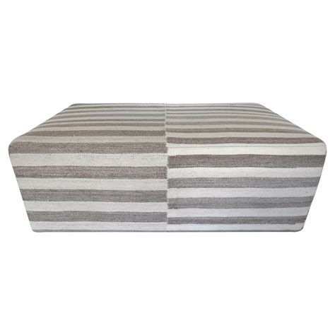 Fi Vintage Custom Berber Kilim Wool Cocktail Ottoman At 1stdibs