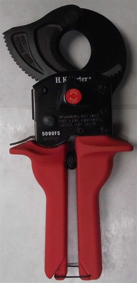 Hk Porter 5090fs Ratchet Type One Hand Operated Soft Cable Cutter Japan Everything Else