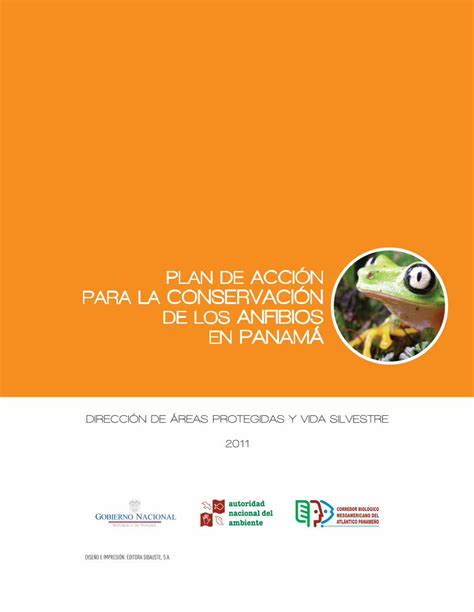 PDF Plan de Acción Para la Conservación de los Anfibios en Panamá