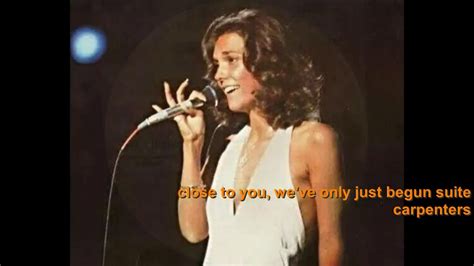 Carpenters Close To You We Ve Only Just Begun Medley Hd Youtube