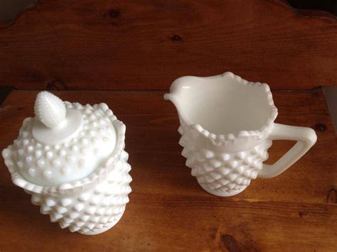 milk glass cream and sugar set | Collectors Weekly