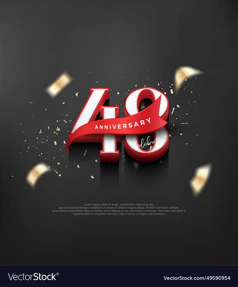 classic design number  celebrate   vector image