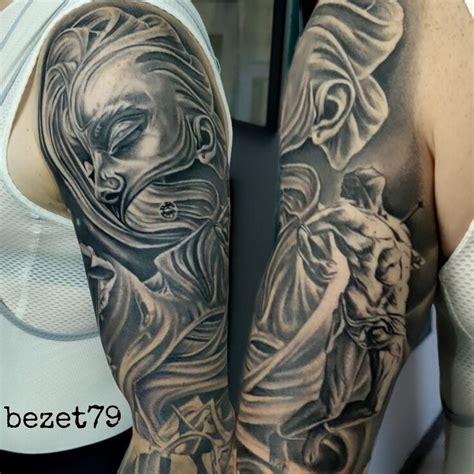 Tatuaż surrealizm jak lubię Autor Lucky Tattoo dziarownia pl