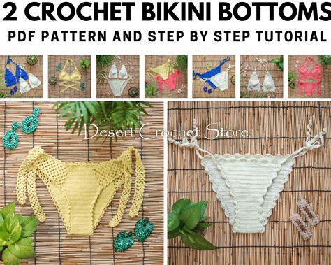 Crochet Bikini Bottom 2 PDF Patterns And Tutorials Crochet Etsy