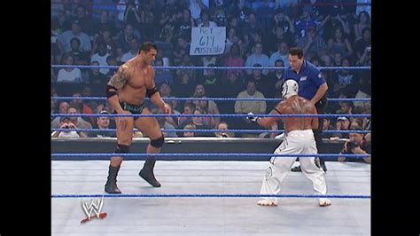 Rey Mysterio Vs Batista SmackDown Aug 31 2007 YouTube