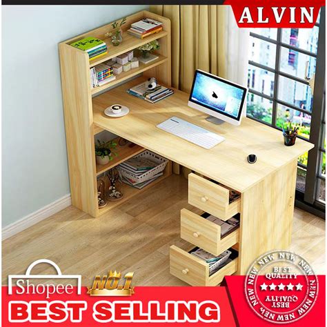 Alvin Desk Bookshelf Combination Study Table Writing Table Bookcase One