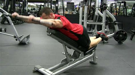 Incline Barbell Front Shoulder Raise Youtube