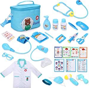 Malette Docteur Enfant Pi Ces Kit Docteur Enfant Avec Blouse Et