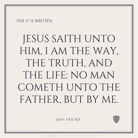 Jesus Saith Unto Him I Am The Way The Truth And The Life No Man