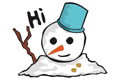 Mu Eco De Nieve Derretido Dibujos Animados De Navidad Png