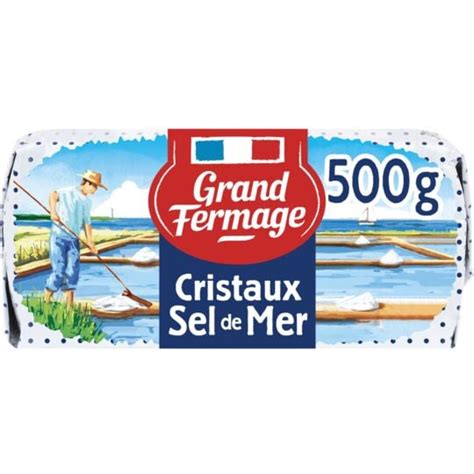 Beurre Demi Sel Aux Cristaux De Sel De Mer De Noirmoutier Grand Fermage