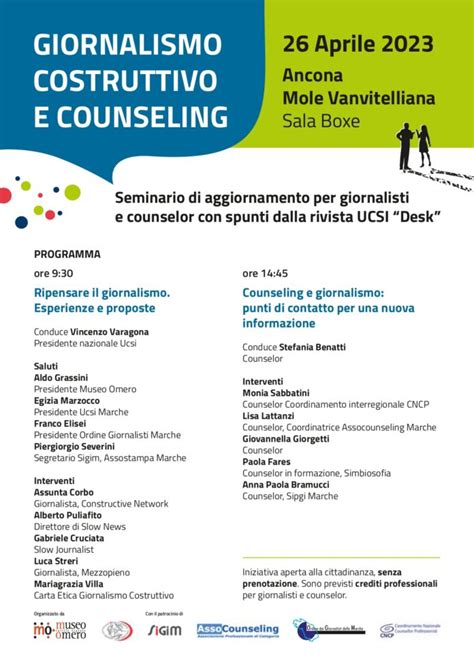 Giornalismo Costruttivo E Counseling Adriaeco