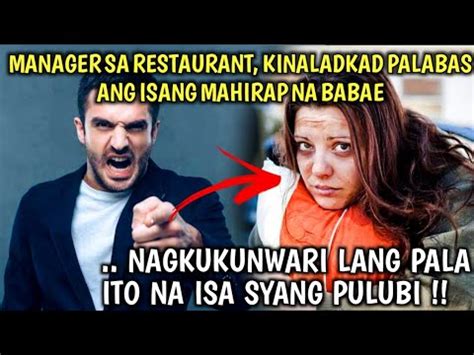 KINALADKAD NG MANAGER ANG MAHIRAP NA BABAE NA KUMAKAIN SA SOSYALING