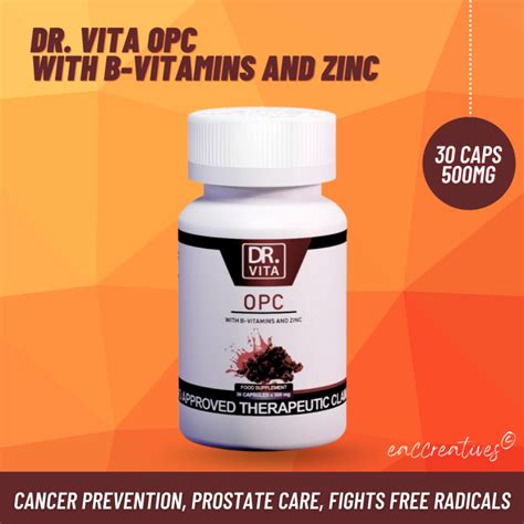 Dr Vita OPC WITH B VITAMIN AND ZINC 30 CAPSULES X 500 MG Lazada PH