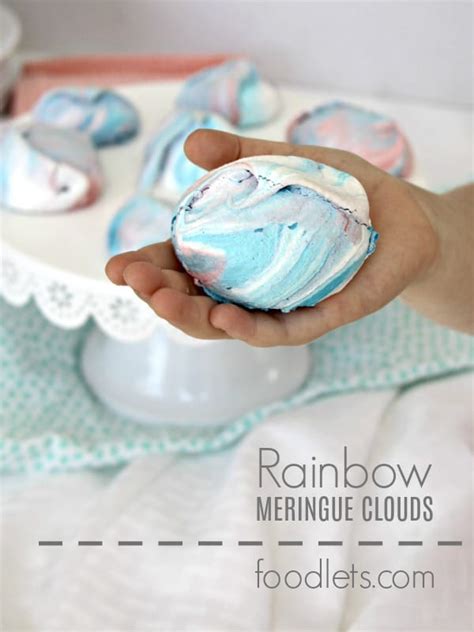 4 Ingredient Rainbow Meringue Cookies Foodlets