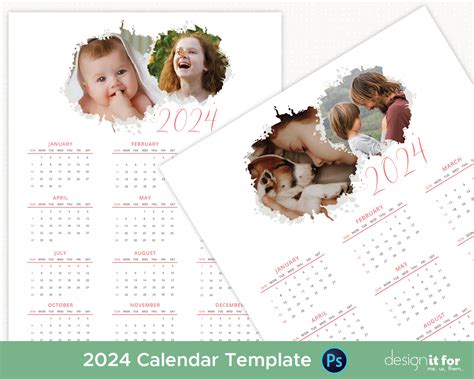 Free Photo Calendar Template 2024 2021 August 2024 Calendar