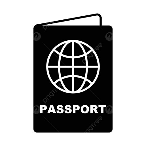 Icono De Silueta De La Libreta De Pasaportes Para La Ilustración De