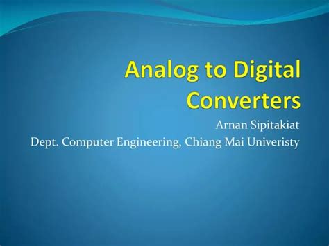 PPT Analog To Digital Converters PowerPoint Presentation Free