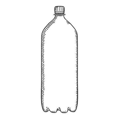 Premium Vector Vector Sketch Illustration Big Plastic Bottle