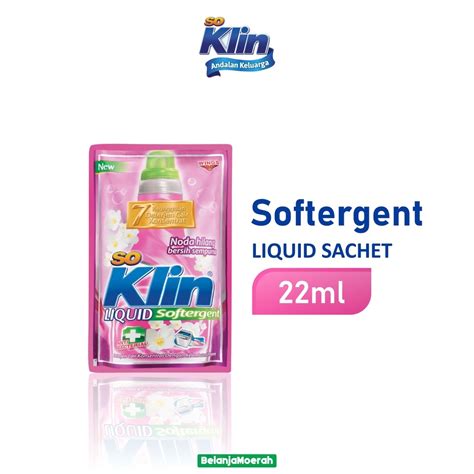 Jual SO KLIN Liquid Sachet Softergent 22ml Banded Shopee Indonesia