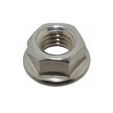 M Ms Hex Flange Nut At Rs Piece Mild Steel Hexaginal Nuts In