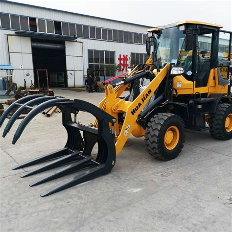 Small Front End Wheel Loader With Replaceable Gripper China Mini Skid