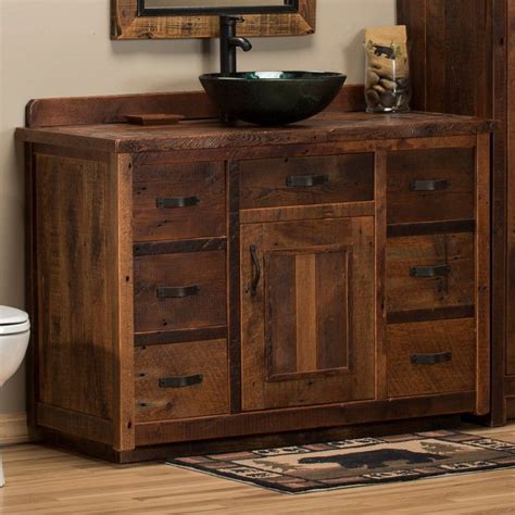 Timber Frame Barn Wood Vanity Rustic Bathroom Vanities Rustic Vanity