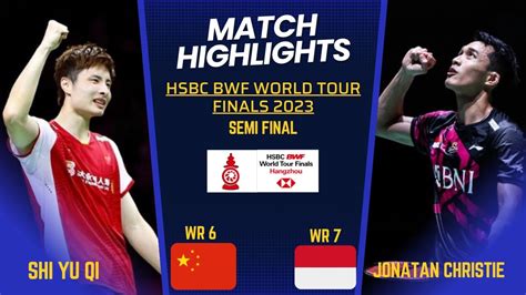 Jonatan Christie INA Vs Shi Yu Qi CHN BWF World Tour Finals 2023