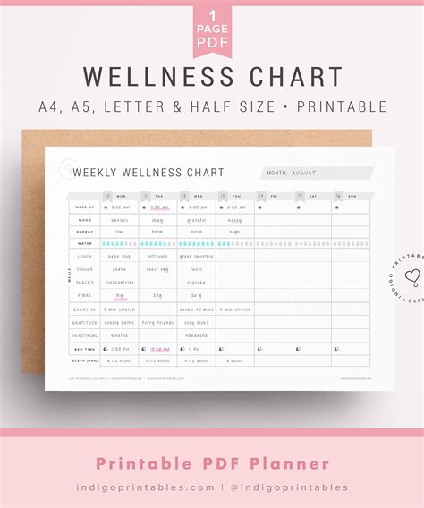 Wellness Calendar Template