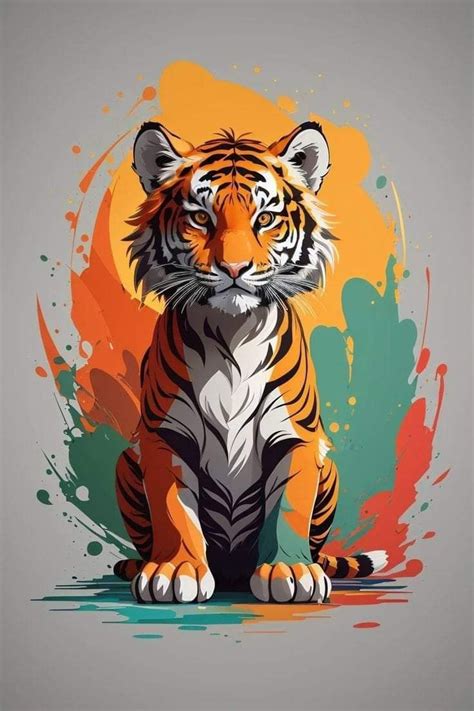 Pin By Carmo Gomes On Background In Modern Graphic Art Big Cats