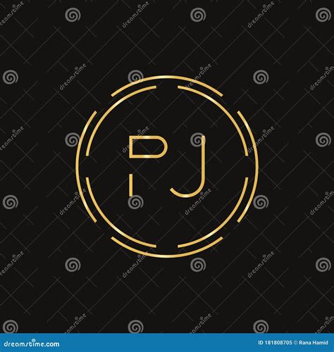 Initial Letter Pj Logo Design Vector Template Pj Letter Logo Design