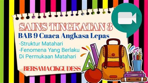 BAB 9 CUACA ANGKASA LEPAS SAINS TINGKATAN 3 YouTube