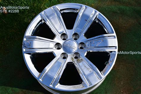 20 Gmc Sierra 1500 Oem Factory Genuine Chrome Clad Wheel Yukon 23220753