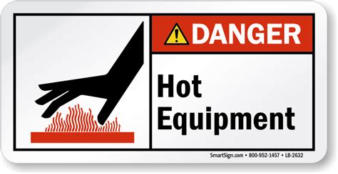 Hot Surface Labels Durable Do Not Touch