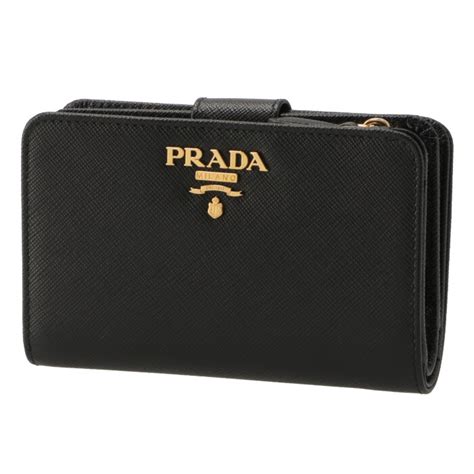 プラダ Prada 財布 二つ折り サフィアーノ 二つ折り財布 レディース ブラック 1ml225 Qwa 002 アメイジングサーカス 本店 Eストア店