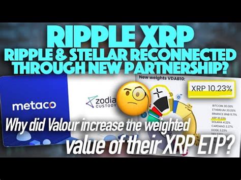 Ripple XRP Metaco Expands Partnership With Zodia Valour Weights XRP