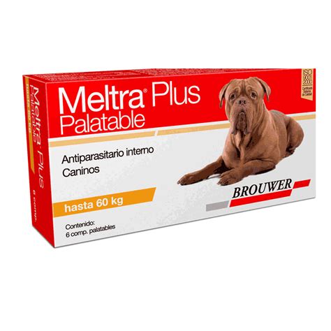 Meltra Plus Palatable Antiparasitario Interno En Comprimidos Para Caninos