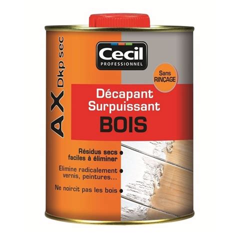 Décapant surpuissant bois AX Dkp sec Cecil Sans rinçage Incolore 1L