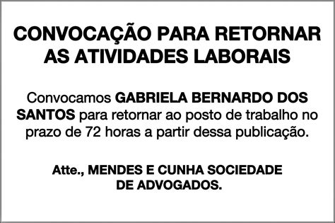 Edital Convocação Mendes E Cunha Jornal De Vinhedo