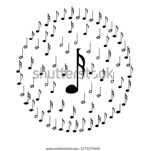 Semi Quaver Music Note Stock Vector Royalty Free 1171276642